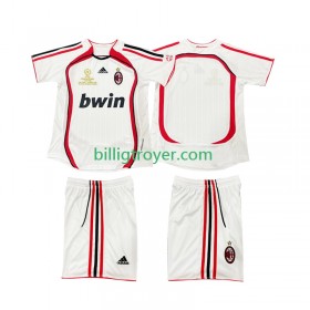 Billige Fotballdrakter AC Milan 2006 2007 Barn Retro Bortedraktsett Kortermet